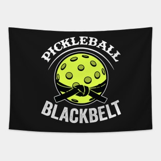 Pickleball Gifts Pickleball Blackbelt funny Pickleball Shirt Tapestry