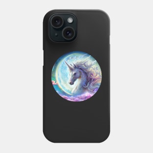 Moon Unicorn Watercolor Phone Case