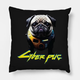 Just a Cyber Pug 2077 Pillow