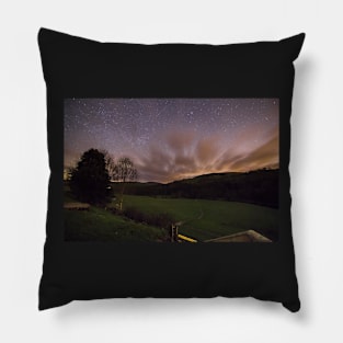 Star Sky Night at Bolton Abbey Grounds Pillow
