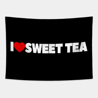 I Love Heart Sweet Tea Tapestry