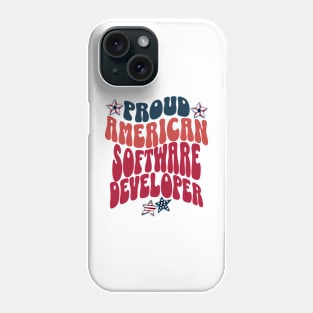 Proud American Software Developer, Coder And Hacker July 4th Phone Case