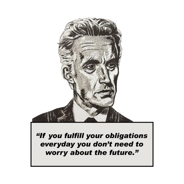 Jordan Peterson Quote #3 (new artwork version) by MasterpieceArt