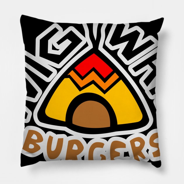 Wigwam Burgers Pillow by MBK