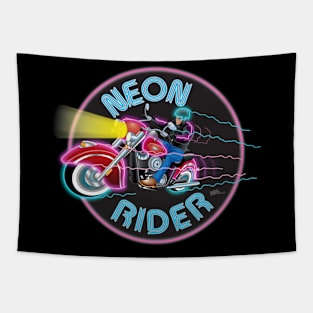 Neon Rider Tapestry