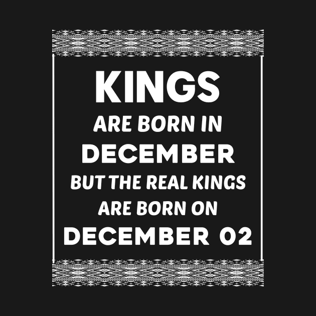 Birthday King White December 02 2nd by blakelan128