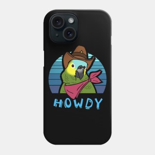 Aesthetic Howdy Cowboy Blue Fronted Amazon Phone Case