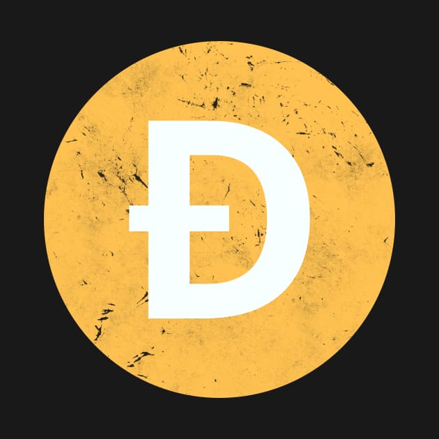 Vintage Dogecoin Cryptocurrency Token by Yasna