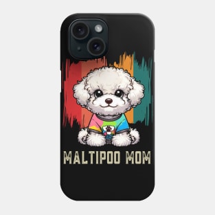 Maltipoo Mom Retro Dog Maltipoo Phone Case