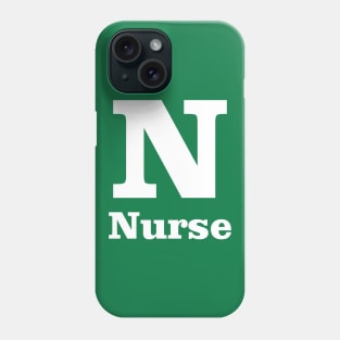 N For Nurse Phonetic Alphabet in Pandemic Phone Case