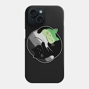 Aromantic Yin Yang Cat Phone Case