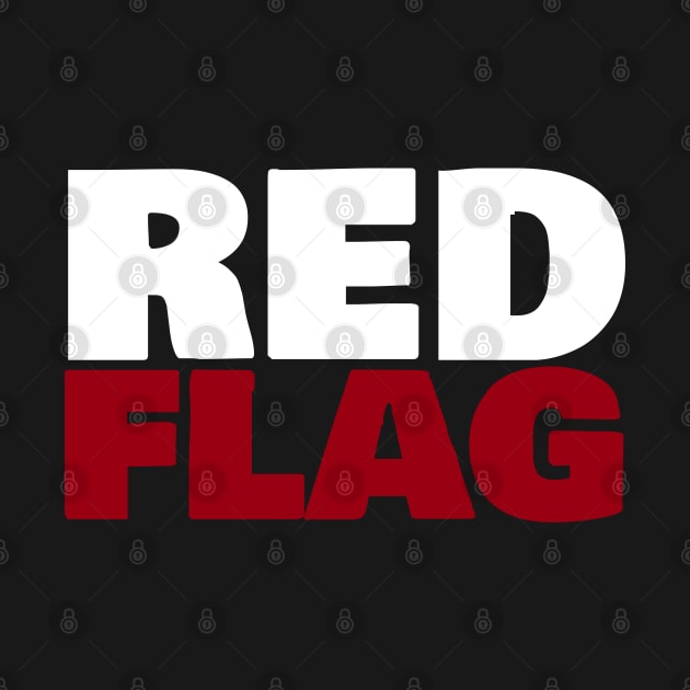 Red Flag Typography by ellenhenryart