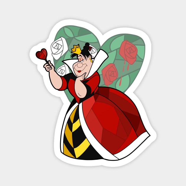 Queen of Hearts Magnet by Ginny Heart Lab