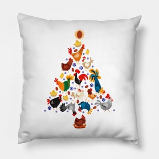 Funny Farm Christmas Men Kids Women Chicken Ugly Christmas Pillow