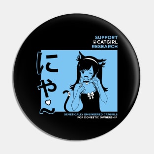 Genetically Engineered Catgirls Pin