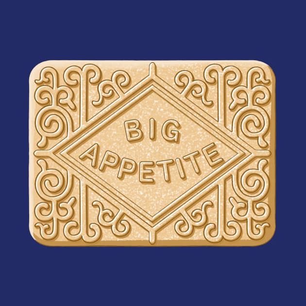 Big Appetite Custard Cream Biscuit by Big Appetite Illustration