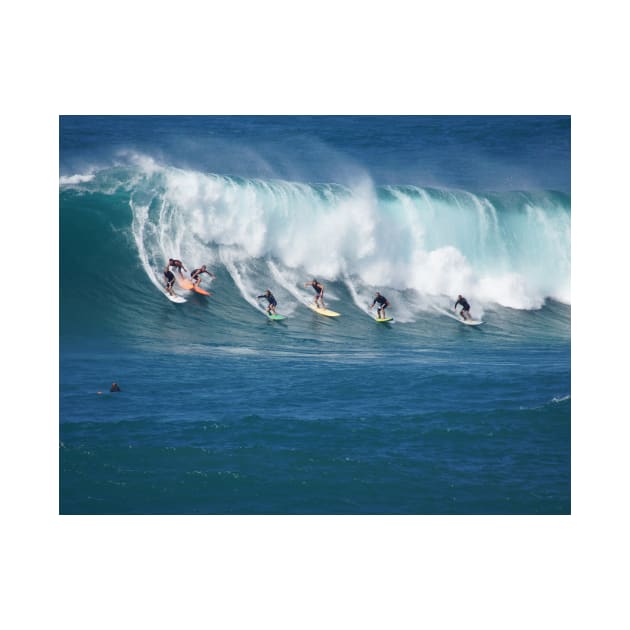 Waimea Bay Crowd by Sky Studio Hawaii