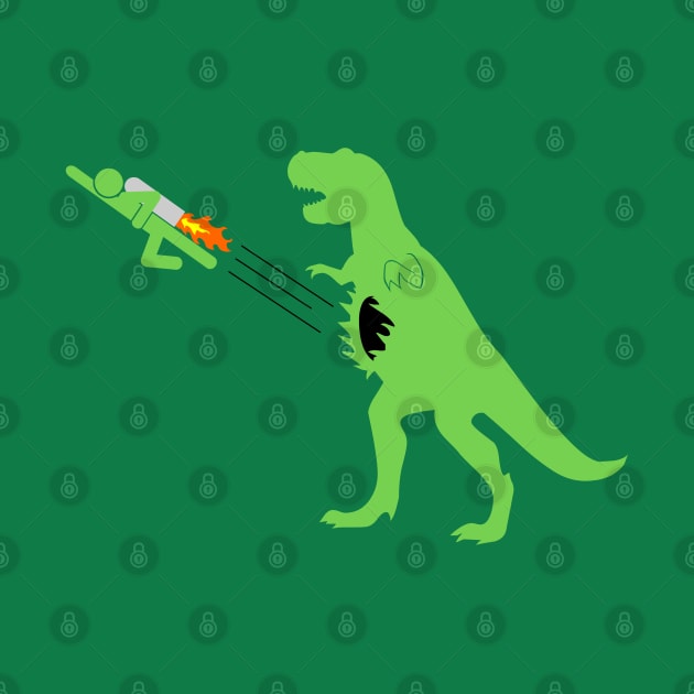 Jet-Packs Save Lives: Swallowed By T-Rex by thinkcrap