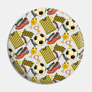 Soccer Pattern Pin