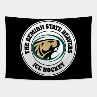 the classic bemidji ice hockey team white background Tapestry