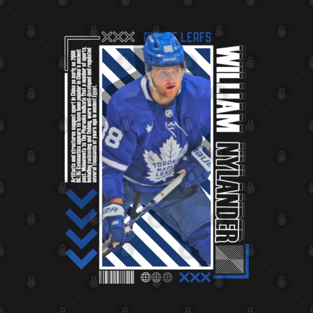 William Nylander Paper Poster Version 10 by art.Hamdan