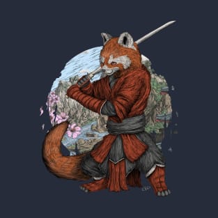Red Panda Samurai T-Shirt
