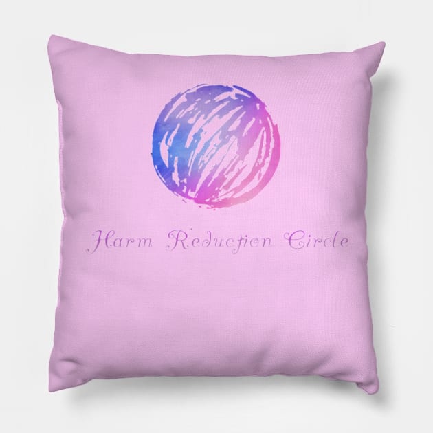 Harm Reduction Circle Pillow by Harm Reduction Circle