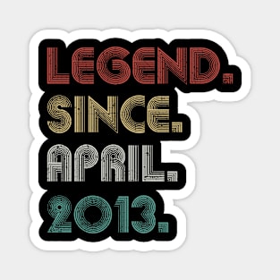 10 Years Old Vintage Legend Since April 2013 10th Magnet