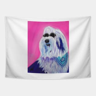Oliie James Hudson the Old English Sheepdog Tapestry