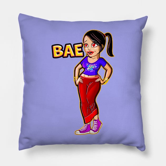 Jaaya - Bae Pillow by UrbanAnnaMae