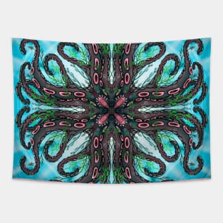 Octopus Mandala Tapestry