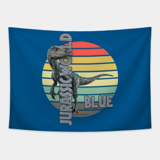 Jurassic Blue Velociraptor Tapestry