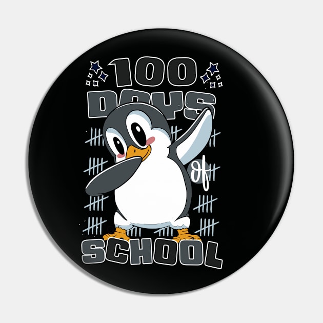 100 Days of school featuring a Dabbing Penguin #2 Pin by XYDstore