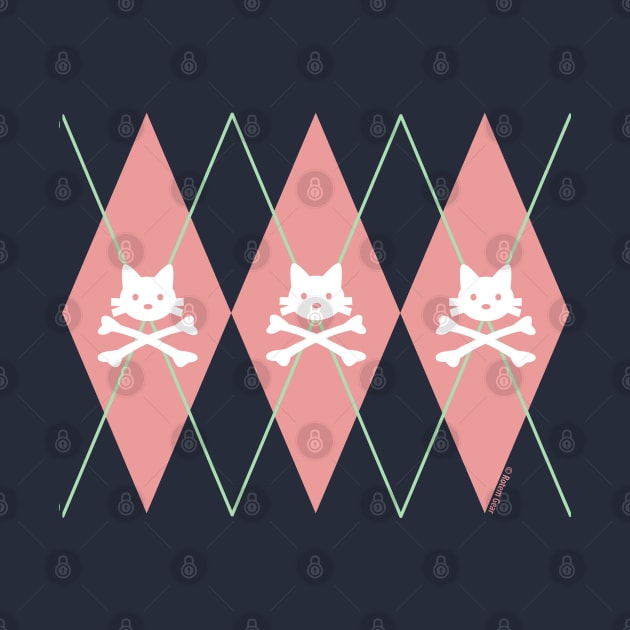 Kitty X-Bones Argyle Pink by jrotem