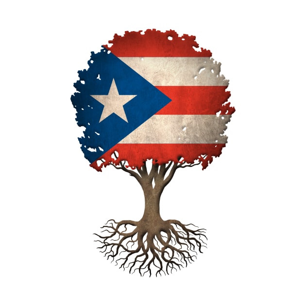 Tree of Life with Puerto Rican Flag by jeffbartels