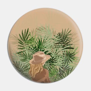 Palm leaves Pin