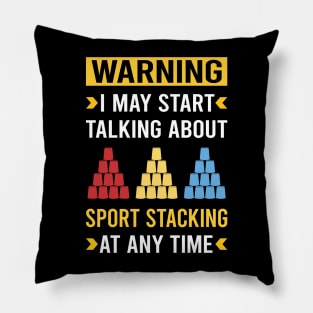 Warning Sport Stacking Cup Stacking Speed Stacking Pillow