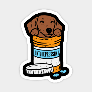 antidepressant cute dachshund Magnet