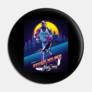 Reggie Miller Choke Sign Basketball Legend Signature Vintage Retro 80s 90s Bootleg Rap Style Pin