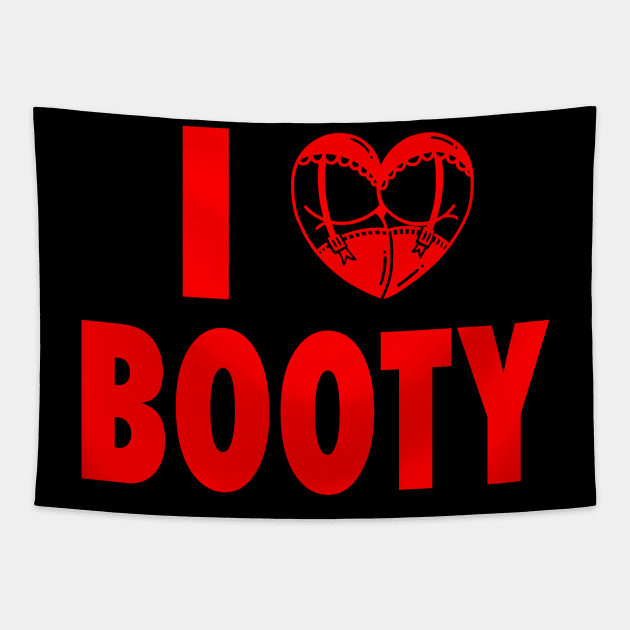 I Heart Booty - Gym Fitness Workout Tapestry by fromherotozero