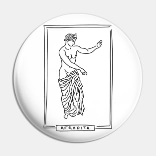 Afrodita Greek Goddess Pin