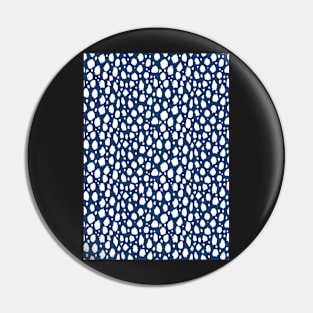 Blue and White Spot Dalmatian Pattern Pin