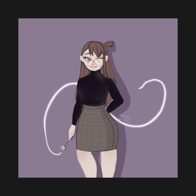 Dark Academia Style Akko by Joart_a