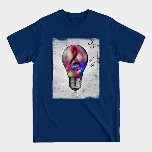 Discover Light Bulb Tune Moment - Music - T-Shirt