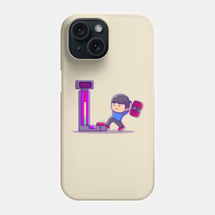 Cute People Playing Hammer Arcade Game Phone Case