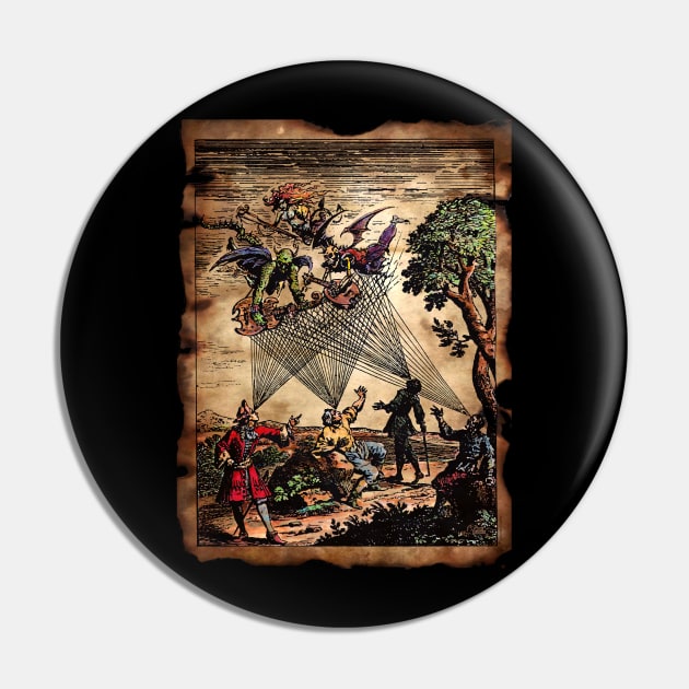 Medieval Spirit Minstrels Pin by monstermangraphic