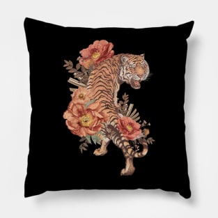 Floral Tiger Pillow