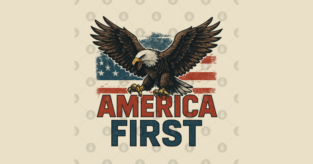 America First - America First - T-Shirt | TeePublic