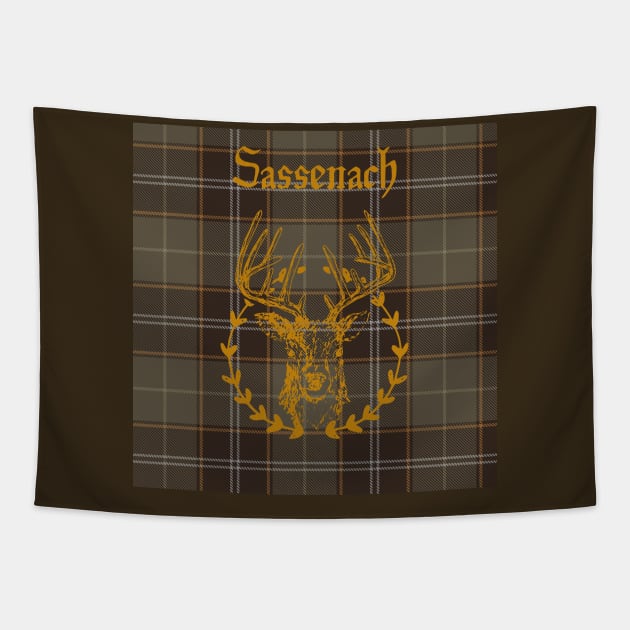 Sassenach Scottish plaid design Tapestry by Love My..