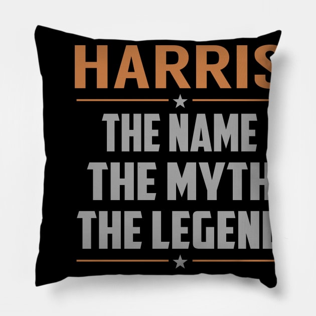 HARRIS The Name The Myth The Legend Pillow by RenayRebollosoye